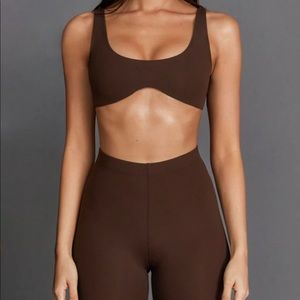 Joah Brown Contour Bra S/M Sueded Umber BNWT